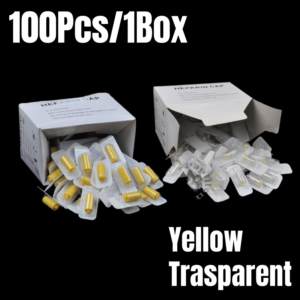Pet Supplies Store - 100Pcs/Kotak Tutup Heparin IV Kanula Sekali