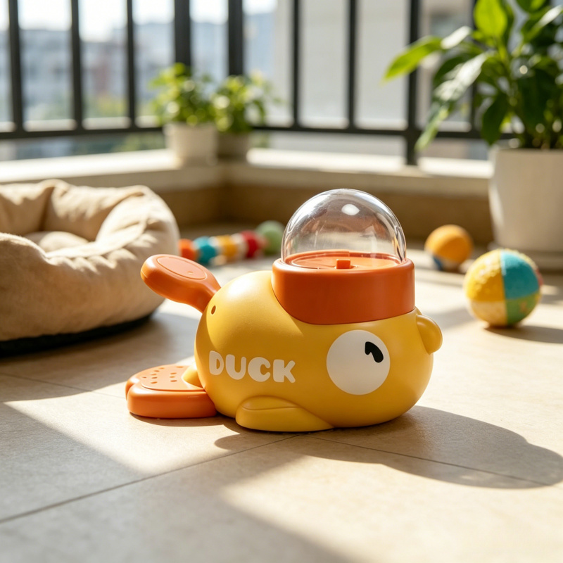 Dog Treat Puzzle Toy - Mainan Interaktif Anjing 2-in-1, Pengumpan Lambat