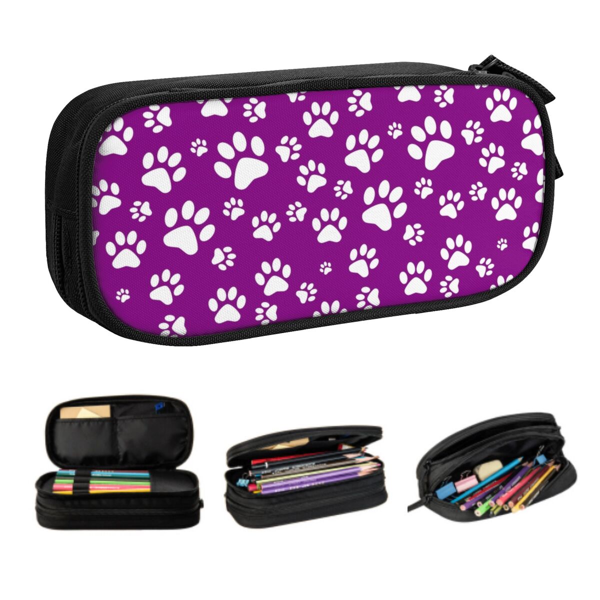 Pet X Supplies & Tack Howell - Kotak Pensil Pola Kaki Anjing Peliharaan