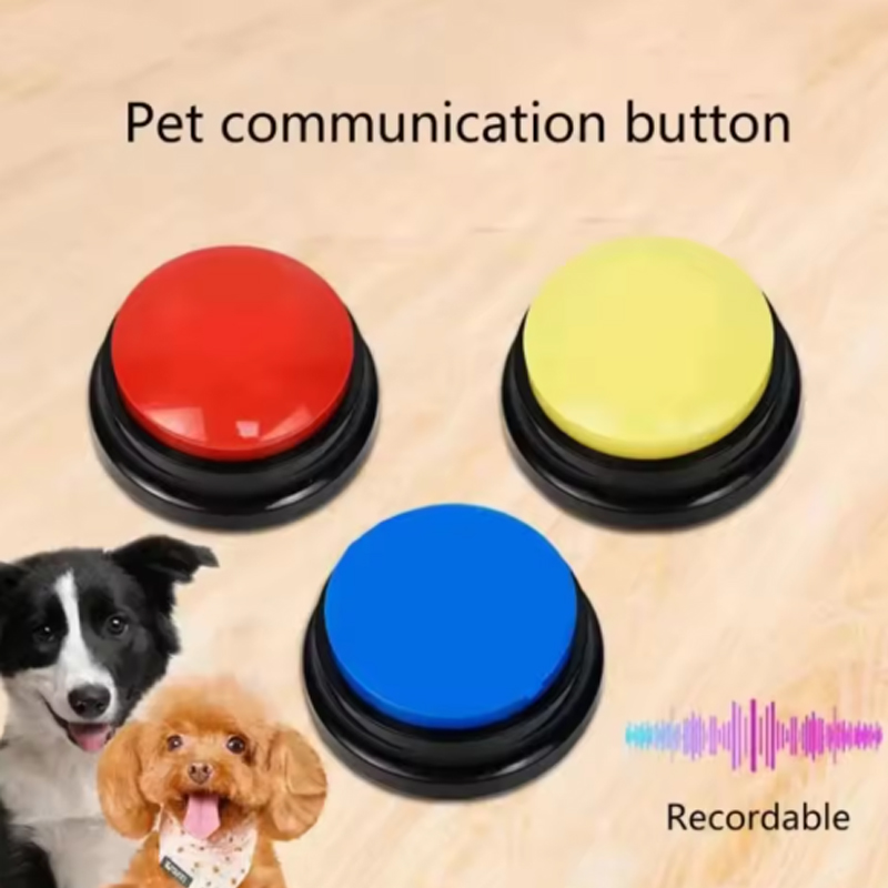 Training Clicker Dog - Tombol Komunikasi Anjing Tombol Perekam Suara