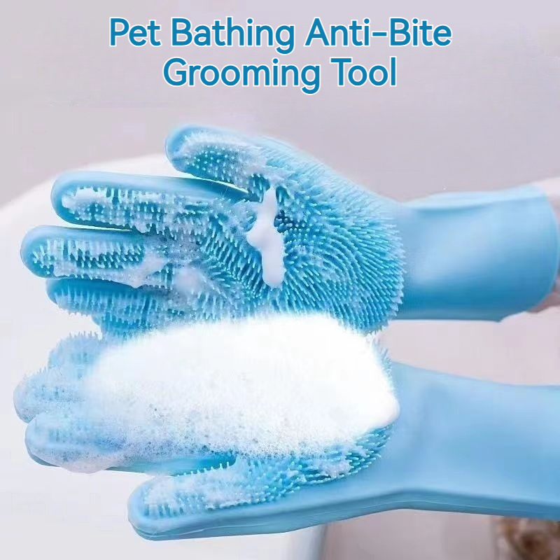 Pet Supplies Dog Wash - Sarung Tangan Mandi Hewan Peliharaan Anti