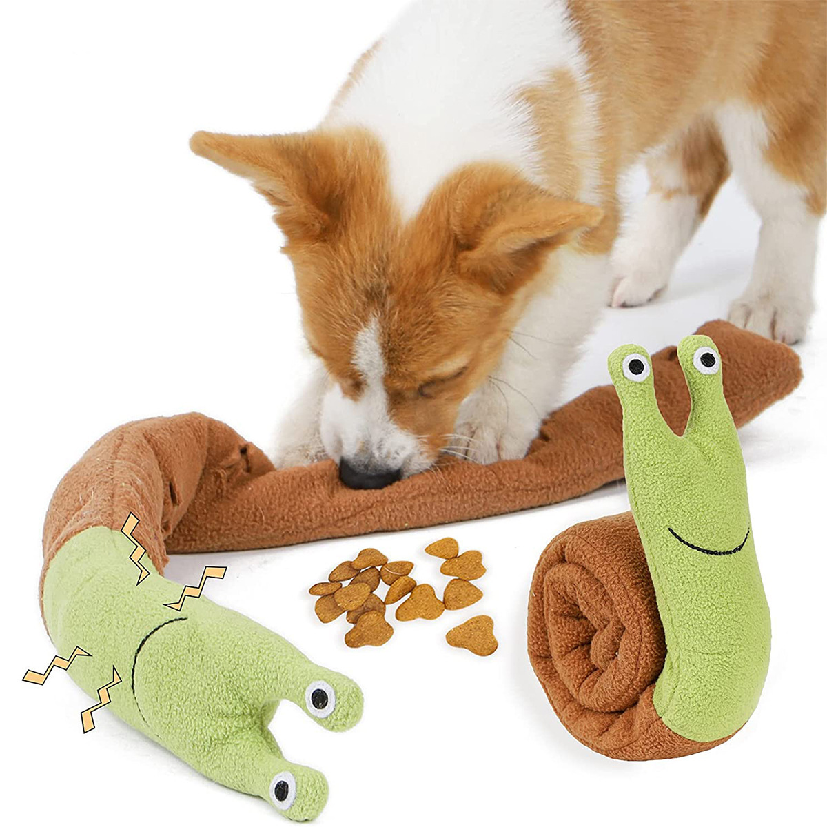 Dog Treat Puzzle Toy - Mainan Puzzle Anjing Kucing Siput, Alas