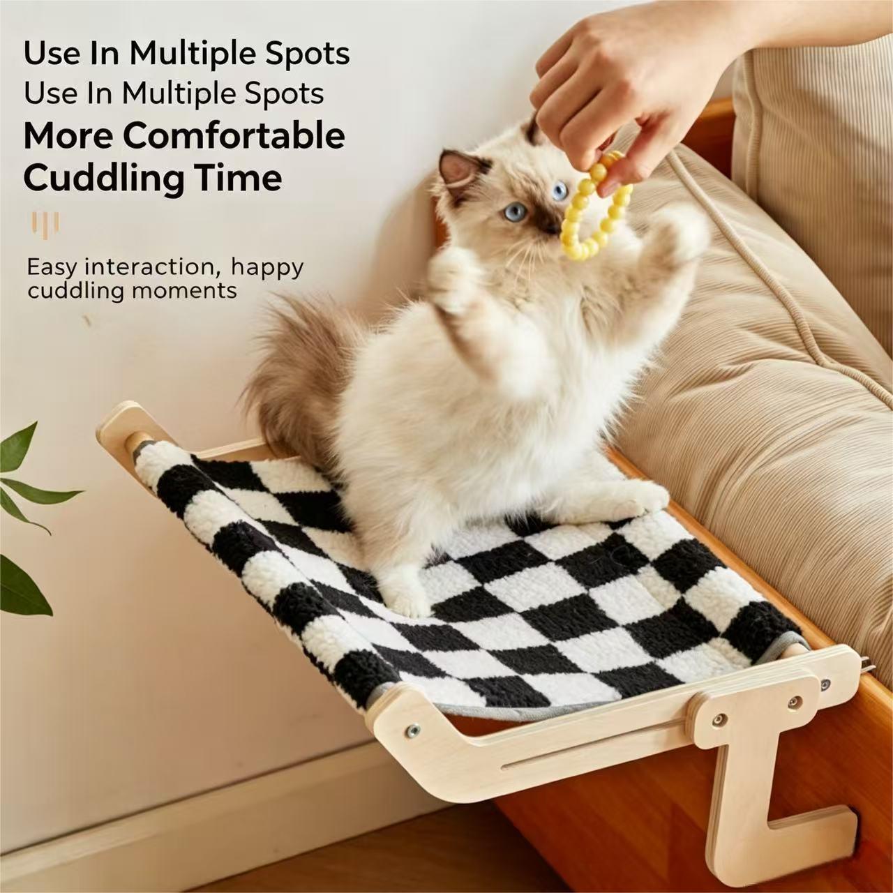 Cat Window Perch - Tempat Tidur Kucing Kayu yang Dapat