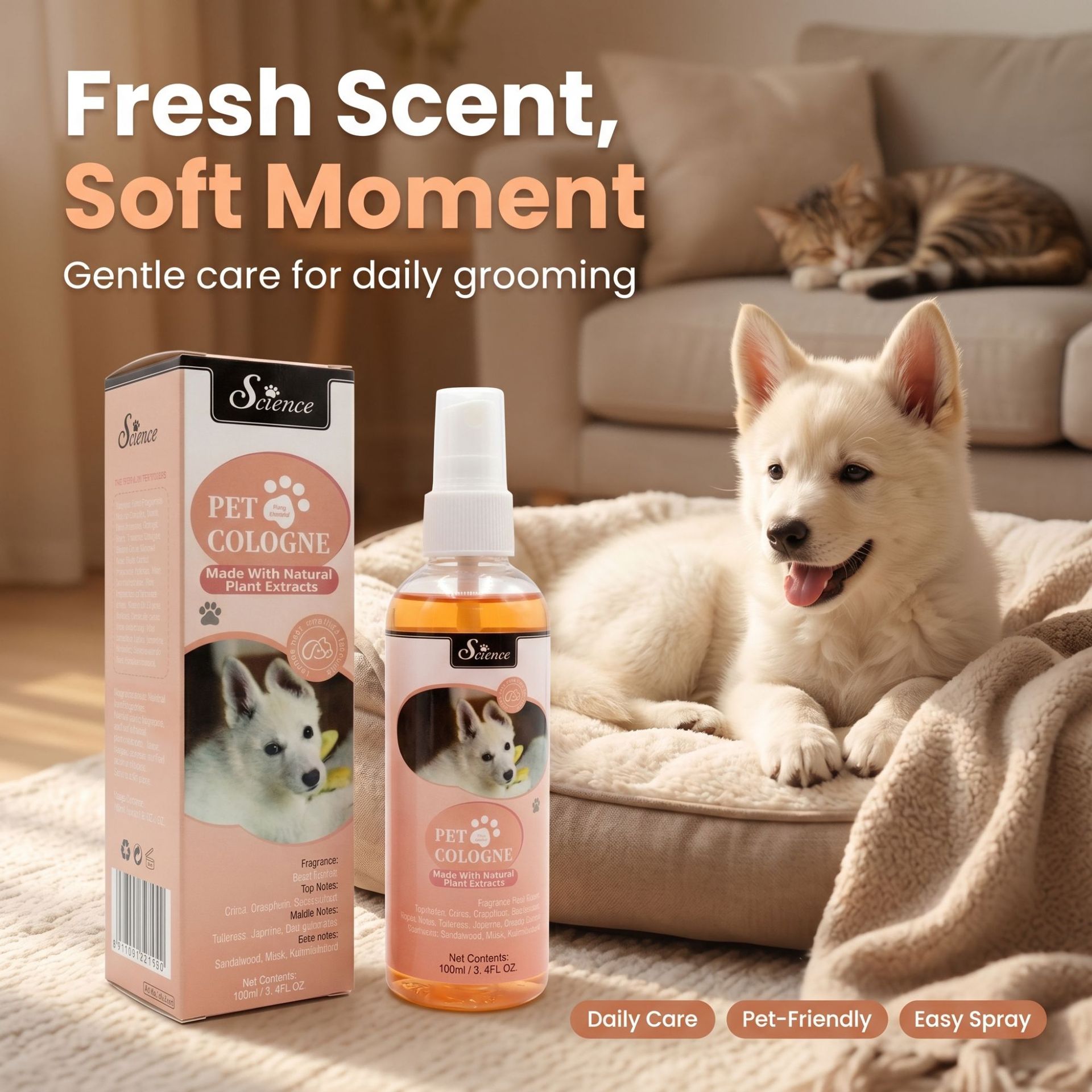 SES100mlSemprotan Cologne untu - Pet Cologne Spray ulasan dan harga