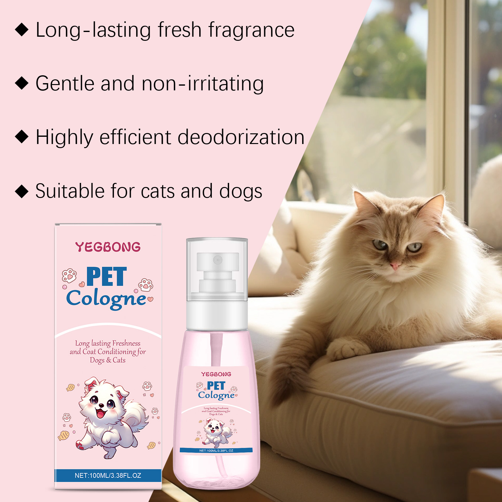 Kolion Hewan Peliharaan Aroma  - Pet Cologne Spray ulasan dan harga