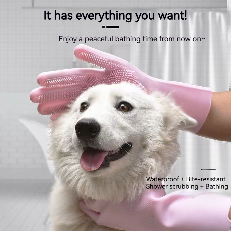 Sarung Tangan Mandi Hewan Peli - Pet Supplies Dog Wash ulasan dan harga