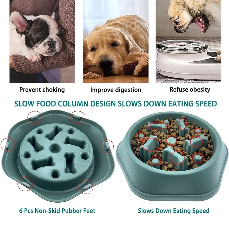1Pc Mangkuk Makan Anjing Slow  - Dog Treat Puzzle Toy ulasan dan harga